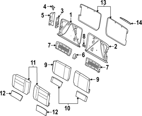 Rear Seat Components for 2023 Porsche 911 #0