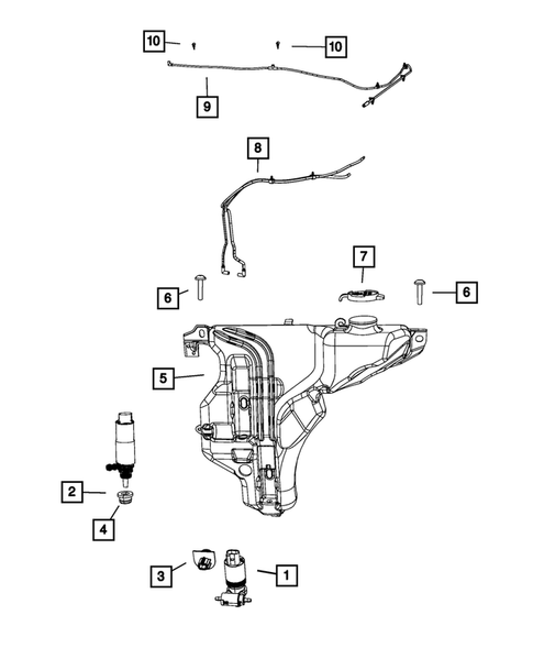 Wiper and Washer System for 2009 Jeep Grand Cherokee #1