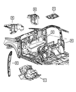 4677663AC - Interior Trim: Instrument Panel Silencer for Mopar Image