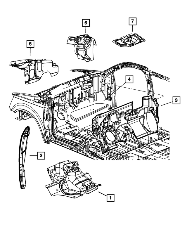 4677663AC - Interior Trim: Instrument Panel Silencer for Mopar Image image