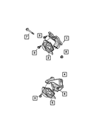 52021136AA - Engine and Transmission Mounting: Engine Mount Bracket for Dodge: Ram 2500, Ram 3500 Image