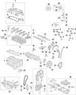 110006MAJ00 - Engine: Cylinder Block for Honda: Accord, Civic, CR-V Image