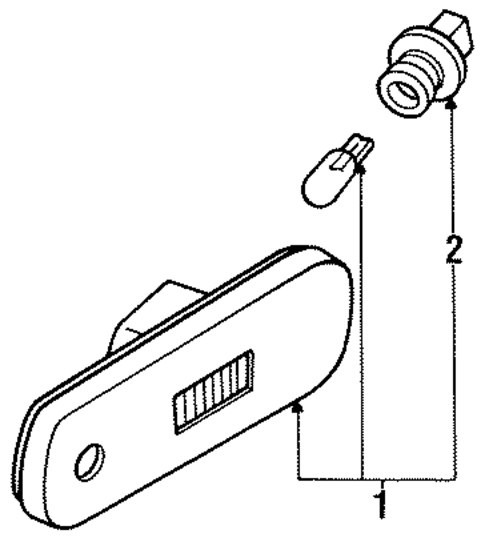 Side Marker Lamps for 1995 INFINITI G20 #1
