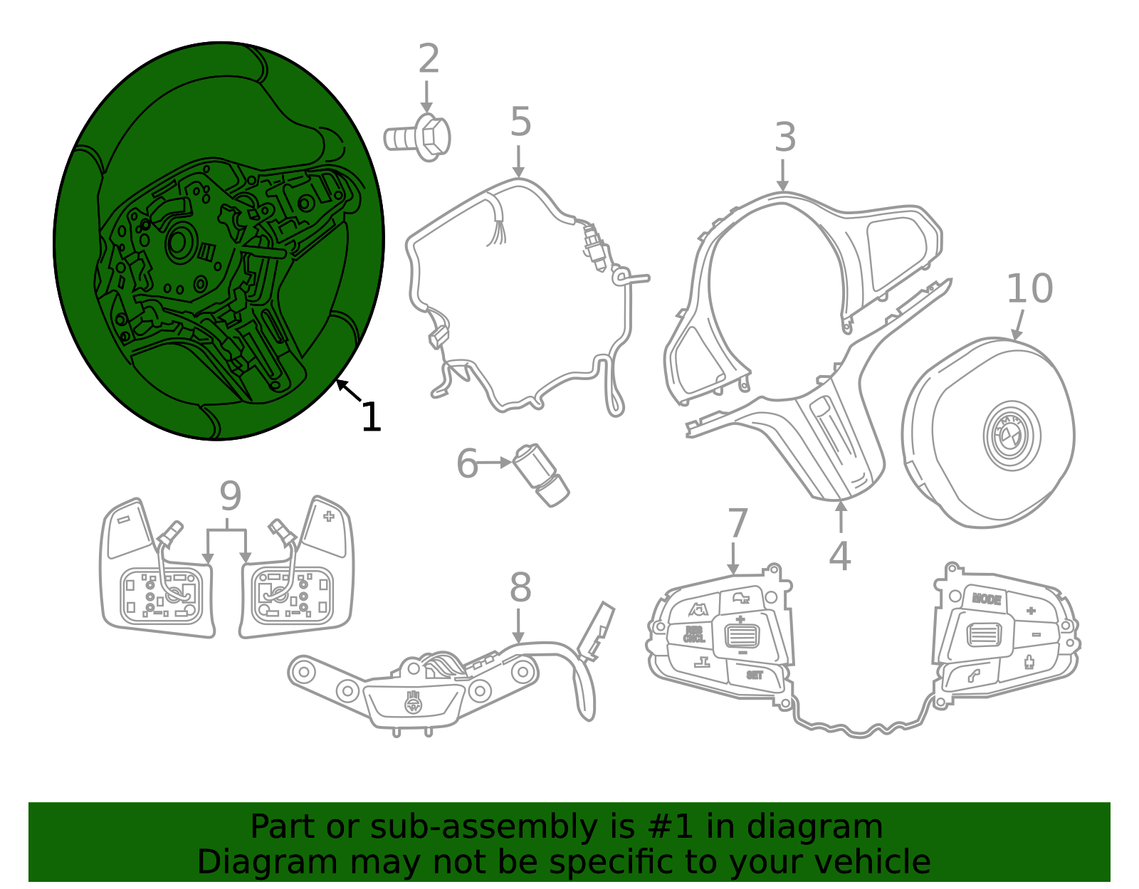 32309882678 - 2021-2025 BMW Steering Wheel (32-30-9-882-678) | BMW of ...