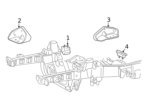 Engine & Trans Mounting for 1996 Ford Explorer #0