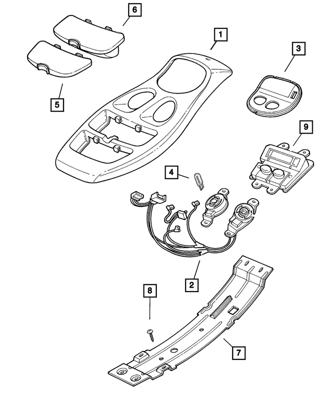 5073053AA - Instrument Panel and Radios and Consoles: Screw for Mopar Image