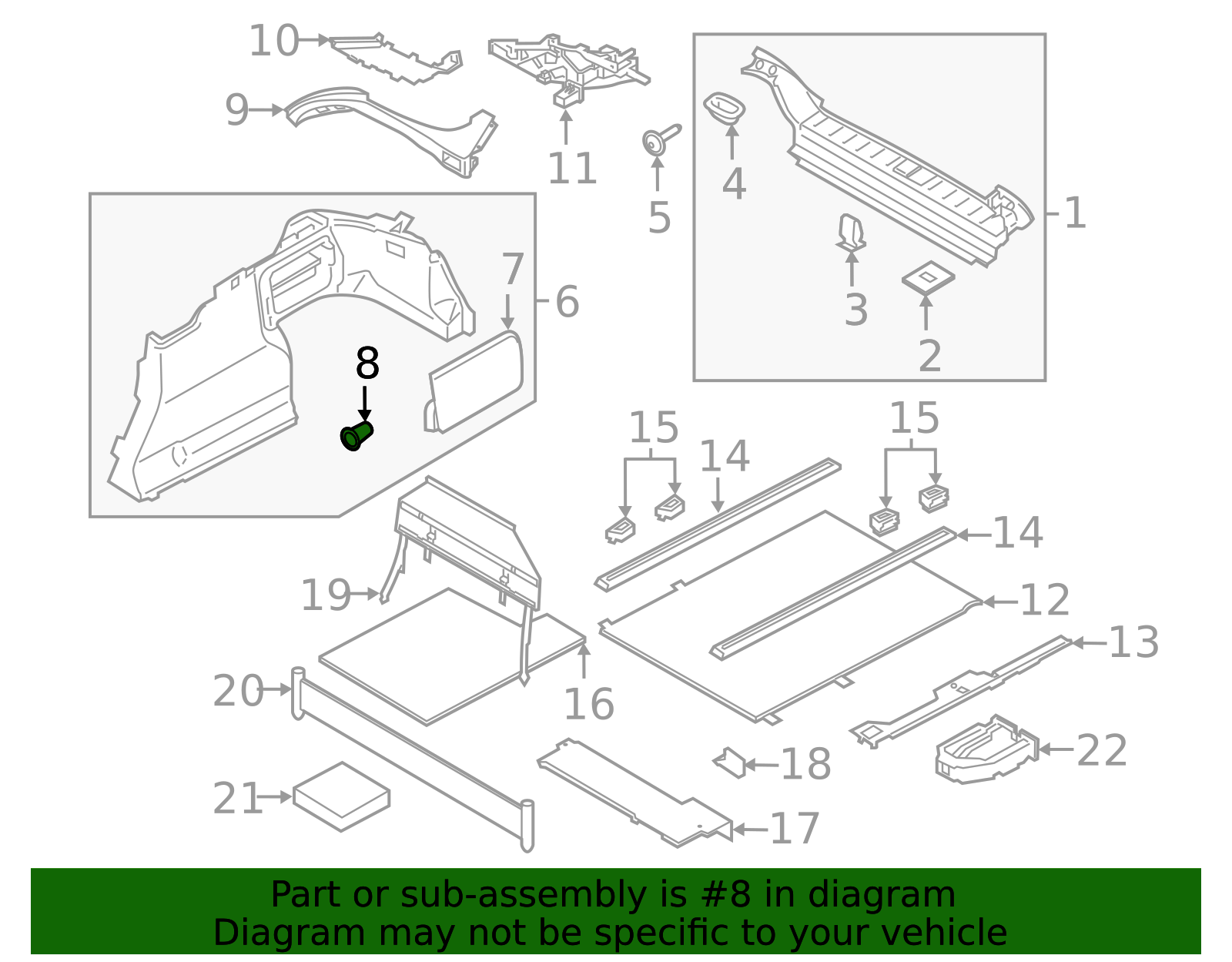 Cover Panel Grommet - Porsche (N-909-113-01)