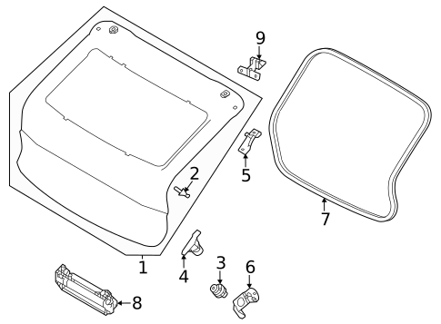Gate & Hardware for 2025 Volvo EC40 #1