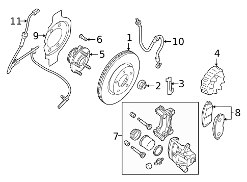 Front Brakes for 2007 Nissan 350Z #3