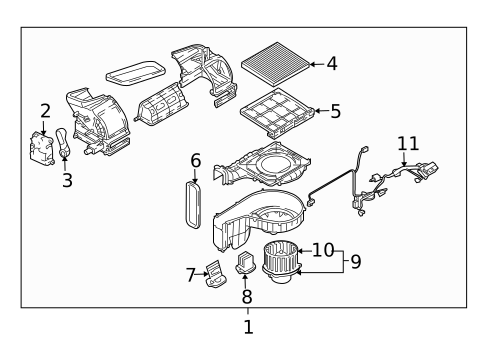 Blower for 2009 Hyundai Tucson #0
