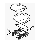 6MC63U0DAA - : Lower Seat Assembly for Mopar Image