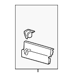 CK4Z61311A59DC - Body: Quarter Window Trim for Ford Image