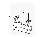 LK4Z61311A59BA - Body: Quarter Window Trim for Ford Image