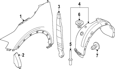 Fender & Components for 2024 Kia Sportage #0