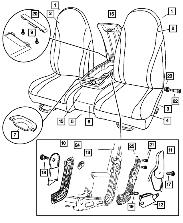 UR381DVAA - : Armrest Bin Lid for Mopar Image
