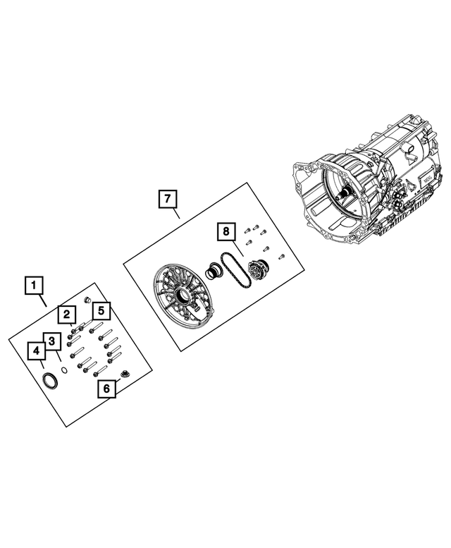68145443AB - 8HP45; 8-Speed; Automatic Transmission: Fill Plug for Mopar Image