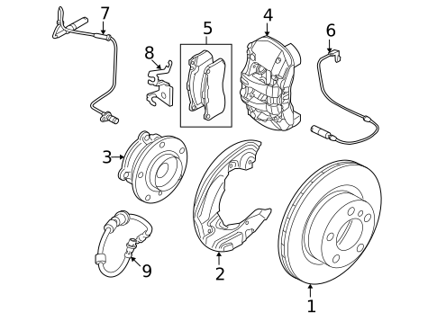 Front Brakes for 2011 BMW 1 Series M #0