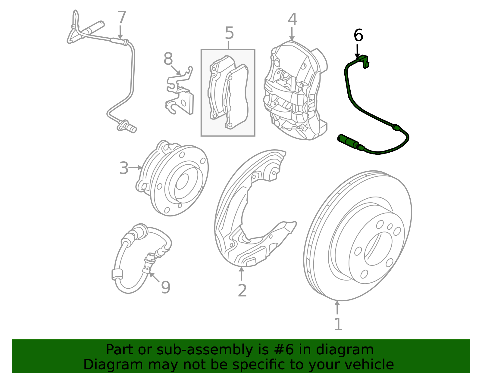 Genuine BMW 34-35-6-779-356 | Wear Indicator Clip | FREE Shipping on ...