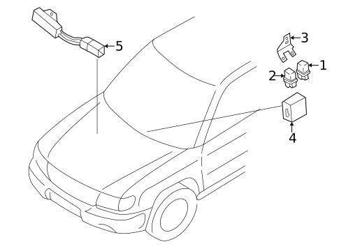 Daytime Running Lamp Components for 1998 Subaru Forester #0
