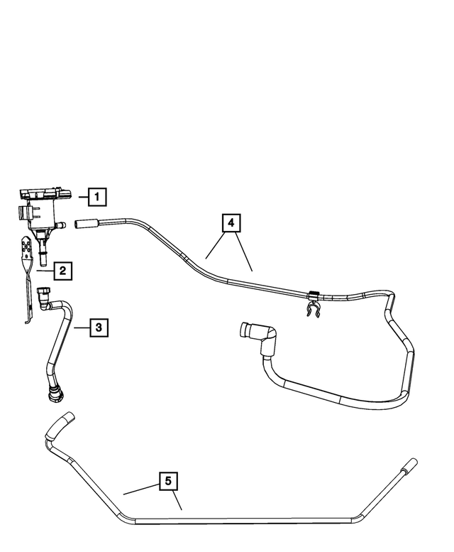 4578624AA - Emission Controls: Canister Purge Tube for Mopar Image image