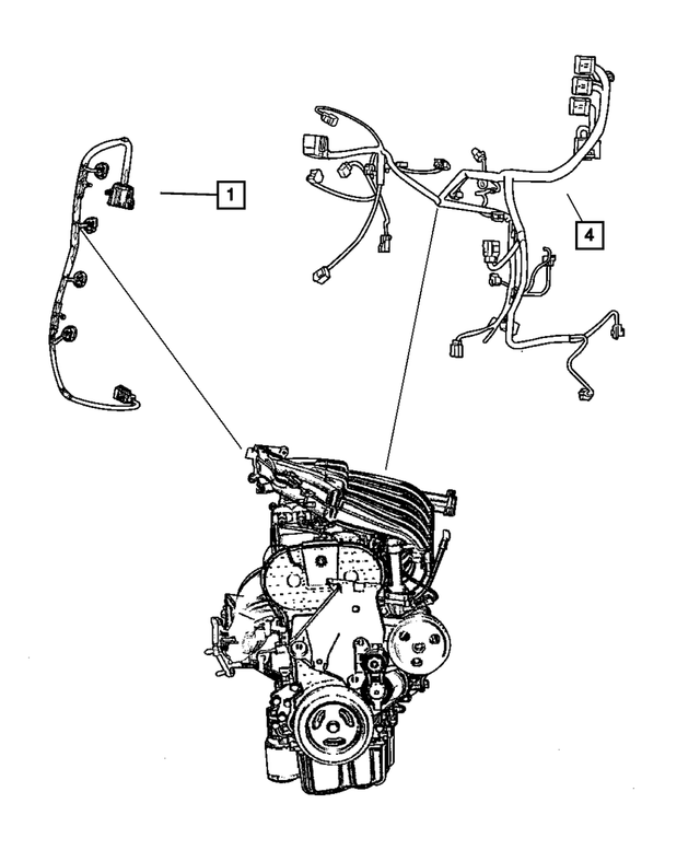 68018044AA - : Engine Compartment Wiring for Mopar Image
