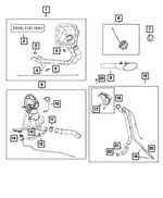 52121253AA - Fuel: Ground Strap for Dodge: Ram 1500, Ram 2500, Ram 3500 | Ram: 1500, 2500, 3500 Image