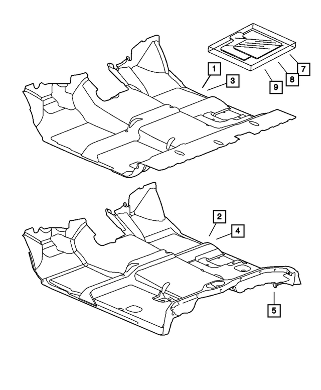 5GS57DX9AI - Interior Trim: Floor Mat for Mopar Image