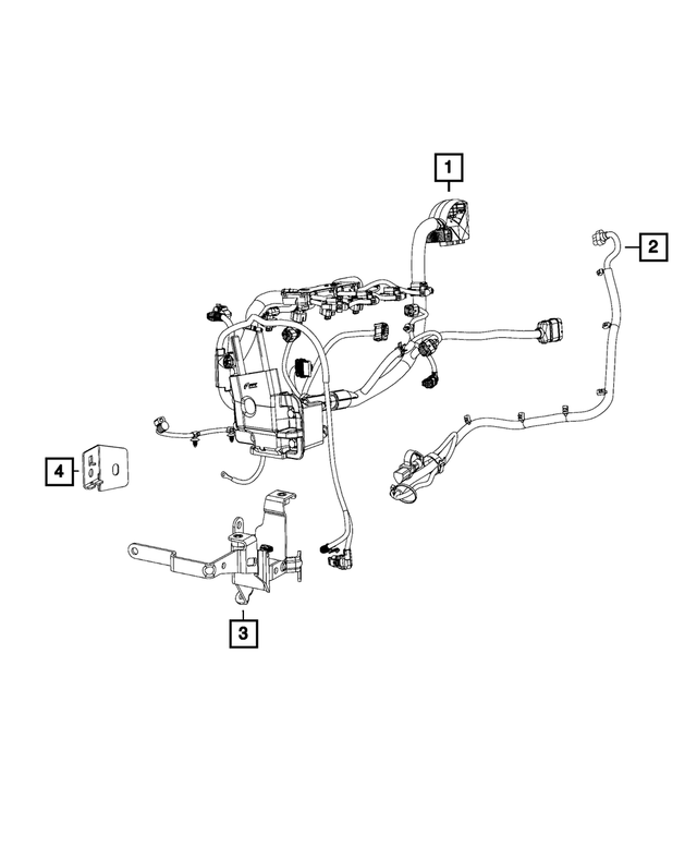 4892866AF - : Engine Wiring Bracket for Mopar Image