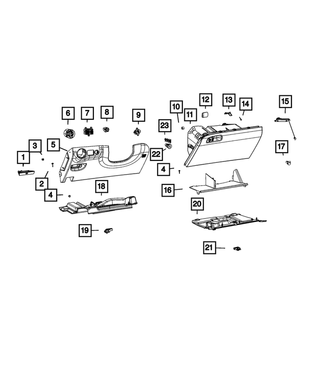 6507023AA - Interior Trim: Screw for Mopar Image image