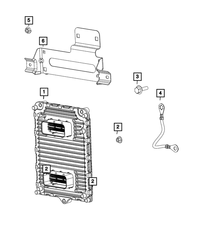 68615041AA - Electrical: Engine Controller Module for Mopar Image image