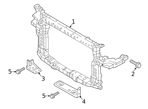 Radiator Support for 2019 Kia Sorento #0