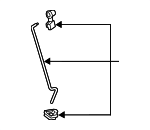 72113TJB305 - Body: Lock Rod for Acura Image