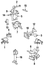1992-1993 Lexus ES300 - Side Bracket