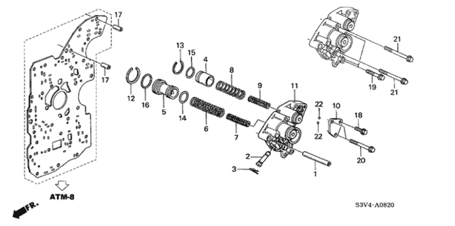 AT Accumulator Body ('01-'02) for 2002 Acura MDX #0