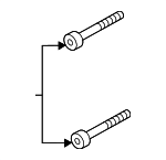PAF911837 - Brakes: Caliper Mount Bolt for Porsche Image