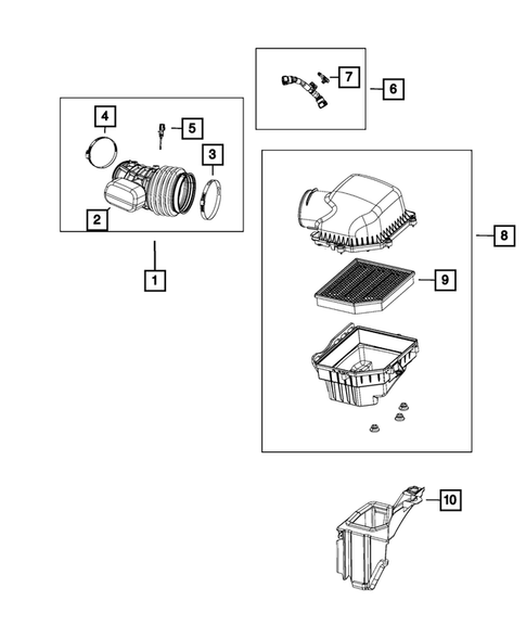 Air Cleaner for 2019 Jeep Grand Cherokee #0
