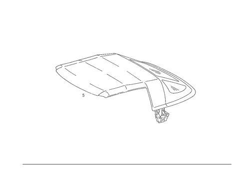 Folding Top Frame Assembly for 1997 Mercedes-Benz SL320 #0