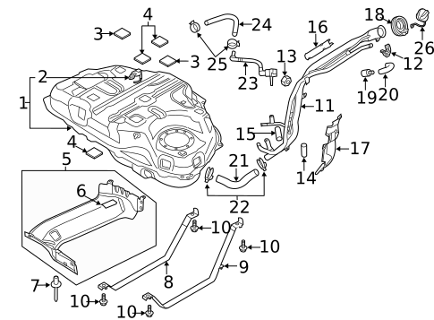 Fuel System Components for 2016 Mazda CX-5 #0