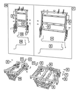 68597101AA - Interior Trim: Rear Seat Back 60% Frame for Mopar Image