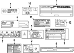 11298F0350 - Body: Emission Label for Lexus: TX500h Image