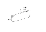 51168243576 - Vehicle Trim: Sun Visor Bracket for BMW Image
