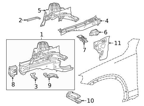 Inner Components for 2019 Mercedes-Benz GLC 43 AMG&reg; #0