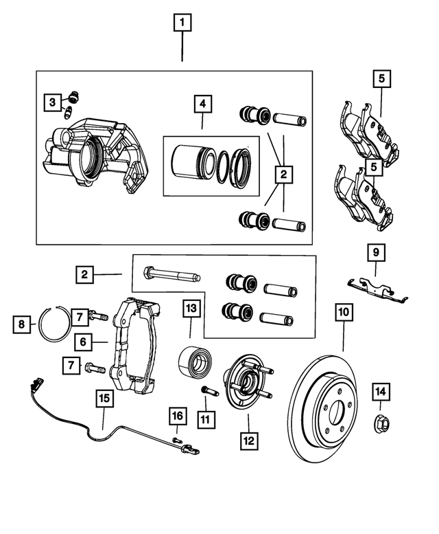 R8052377AB - Brakes: Disc Brake Caliper Assembly, Remanufactured, Left for Mopar Image