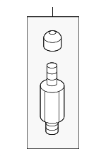 PAB601361 - Suspension: Valve Stem for Porsche: 911, Boxster, Cayenne, Cayman, Panamera, Taycan Image