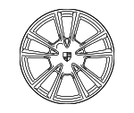 971601025A8Z8 - : Wheel, Alloy for Porsche: Panamera Image