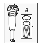 4H0616001AL - : Air Spring for Audi: A8 Quattro, S8 Image