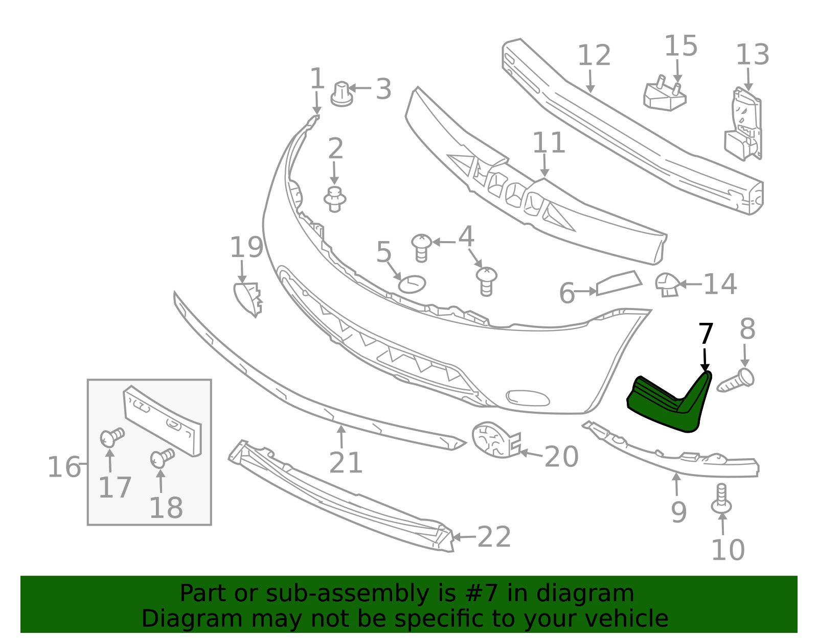 2003-2007 Nissan Murano Deflector Shield 62257-CA00A | My Nissan Part