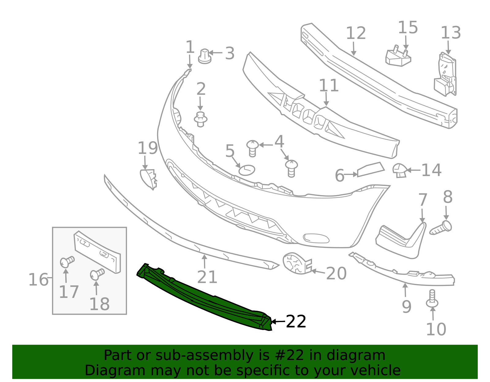 Lower Absorber - Nissan (92183-CA000)