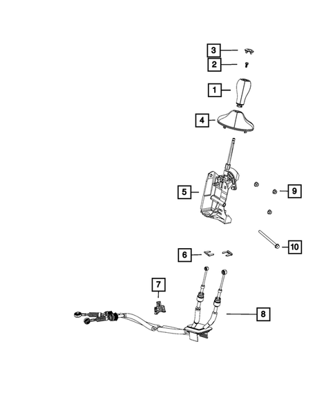 Gearshift Controls and Related Parts for 2019 Fiat 500 #0