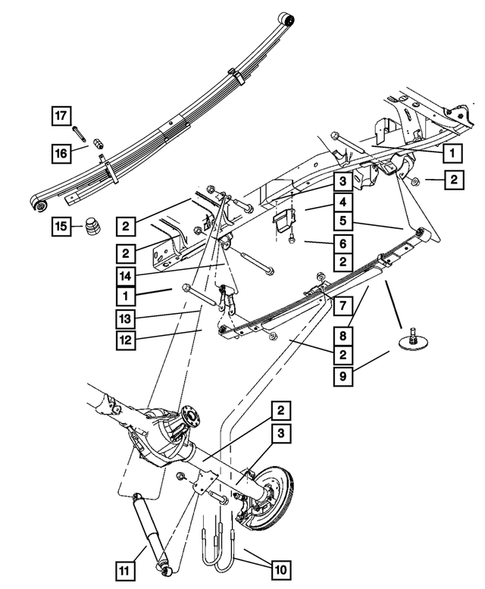 Rear Suspension for 2006 Dodge Ram 1500 #0